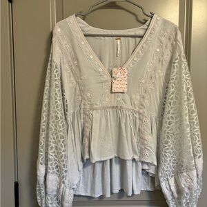 Free People Boho style blouse size medium